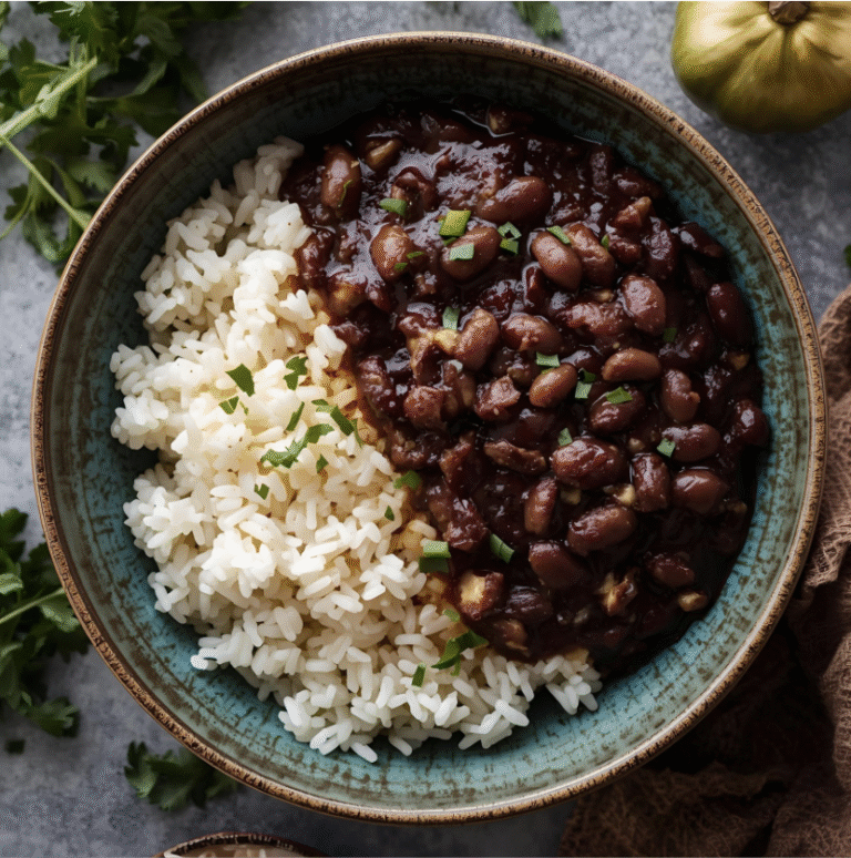Cuban Style Black Beans and Rice
